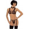 Erotická súprava PVC & Fishnet 2pcs set XL