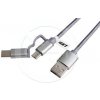 iGET G2V1 USB Micro USB/ USB - C dlouhý pro veškeré mobilní telefony, včetně odolných