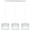 Belis | Luster na lanku LIMA 3xE27/60W/230V strieborná/biela | BE0681