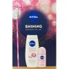GIFT SET Nivea Shining - SG Diamond&Argan oil 250ml, Roll-on Pearl&Beauty 50ml