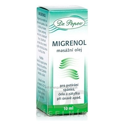 Dr. Popov MIGRENOL masážny olej 1x10 ml