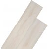 vidaXL Nesamolepiace podlahové dosky, PVC 5,26 m² 2 mm, biely dub