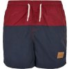 Boys Block Swim Shorts navy/burgundy