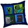 Javoli Dekoračný vankúš - z polyesteru - 40 x 40 cm - Minecraft