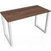 Hobis Pracovný stôl UNI O, 120x75,5x60 cm, orech/biela