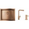 Súprava kuchynská batéria Grohe Essence 30270DL0, nerezový drez Grohe K700U 31574DL1, 40535DL0