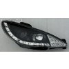 Predné svetlá (lampy) čierne + DRL denné svietenie Peugeot 206 -- od roku výroby 2002-