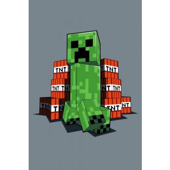 JERRY FABRICS Fleece deka Minecraft TNT