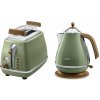 Raňajkový set Raňajková kolekcia De'Longhi Icona Vintage - zelená (KBOV2001.GR & CTOV2103.GR)