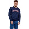 Pánska mikina GAP, V-INTX LOGO FASHION CREW tmavo modrá,červená,biela XS