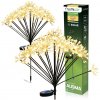 2x LED solárna záhradná lampa ALISMA vonkajšia zástrčka 70cm 2700K IP44 LUMILED