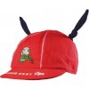 Ušáček detský klobúčik 6-9 mes červená