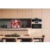 DIMEX | Dibond doska za kuchynskú linku | DBW-06060-071 Červený kryštál | 60 x 60 cm + Dibond obkladová doska Dimex do kuchyne Červený kryštál v rozmere 60 x 60 cm + lepidlo zadarmo
