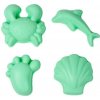 Scrunch Silikónové formičky na piesok Mint