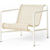 HAY Kreslo Palissade Cord Lounge Chair Low, cream white