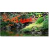 Foto obraz sklo tvrzené japonská záhrada 100x50 cm