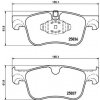 BREMBO Sada brzdových platničiek kotúčovej brzdy P61116