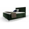 Wilsondo Čalúnená boxspring manželská posteľ s matracom Guliette 140x200 - zelená