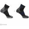 Salomon X ULTRA ACCESS QUARTER ponožky, 2-pack, anthracite/black 39-41
