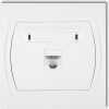 Karlik Computer Socket Single Logo 1xrj45 White (LGK-1)