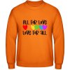 AWDis Mikina - Dúhový Nápis - All for Love - Orange Crush - L - Pánske