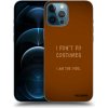 Picasee silikónový čierny obal pre Apple iPhone 12 Pro Max - I don´t do costumes