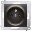 Zásuvka 2P+T/16A/250V clonky (SS) antracit metal. SIMON54Pre (simon)