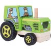 Bigjigs dřevěné hračky Nasazování traktor