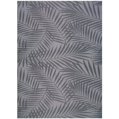 Sivý vonkajší koberec Universal Palm, 160 x 230 cm