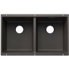 Blanco Subline 350/350 Silgranitový drez, 76x46 cm, sivá skala 527830