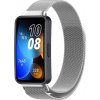 VSETKONAMOBIL 61925 MILANESE Kovový remienok Huawei Band 10 / Band 9 / Band 8 strieborný