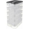 Kruzzel 25759 Úložný box na stavebnici, 35 l, 5 pater