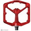 Crankbrothers Stamp 7 Large platformové pedále, červená