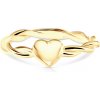 Prsteň srdce SAVICKI: žlté zlato - SAV-JD-P-8M-Z