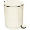 KOŠ NA ODPADKY DO KÚPEĽNE BÉŽOVÝ KOVOVÝ ONYX 5 l 27,25 x 28,2 cm