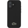 Lacoste Iconic Petit Pique Woven Logo kryt s MagSafe pre iPhone 16 Plus - čierny 57983122380