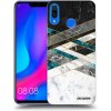 Picasee silikónový čierny obal pre Huawei Nova 3 - Black & White geometry