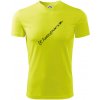 Klarinet nápis - Pánske tričko Fantasy športové - M ( Neonová žltá )