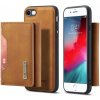 AppleKing dG.MING 2 v 1 kryt s odnímateľnou magnetickou peňaženkou pre iPhone SE (2020/2022) - hnedý - možnosť vrátiť tovar ZADARMO do 30tich dní