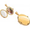iZlato Forever Zlatý oválny medailón na fotku vhodný na gravírovanie IZ27016