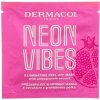 Dermacol Neon Vibes Illuminating Peel-Off Mask rozjasňující pleťová maska 8 ml pro ženy