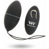 Womanvibe Alsan Egg - silikónový intímny prístroj s diaľkovým ovládaním, čierny