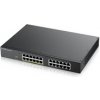 Zyxel GS1900-24EP 24-port Gigabit Smart Managed PoE Switch, 24x gigabit RJ45 (z toho 12x PoE), PoE b GS1900-24EP-EU0101F