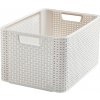 Curver® Košík STYLE L, krémový, 44x23x33 cm