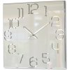 Moderné nástenné hodiny DIGIT biele - 50cm