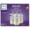 Philips AVENT FĽAŠA Natural Response 260 ml, priehľadná, 3-6m, cumlík prietok 3 (SCY903/03) 3 ks