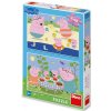 Puzzle 2x48 Peppa Pig Na dovolené