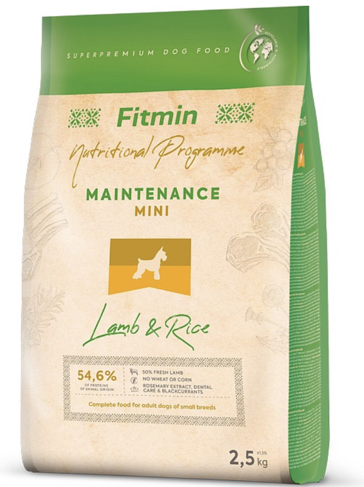 Fitmin Dog mini lamb & rice 2,5 kg