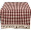 Clayre & Eef Kockovaný behúň na stôl s jelene Cosy Lodge - 50 * 140 cm - Clayre & Eef