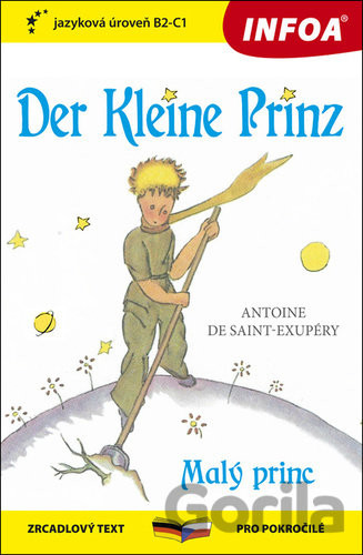 Zrcadlová četba - N - Der Kleine Prinz Malý princ - Antoine de Saint-Exupéry